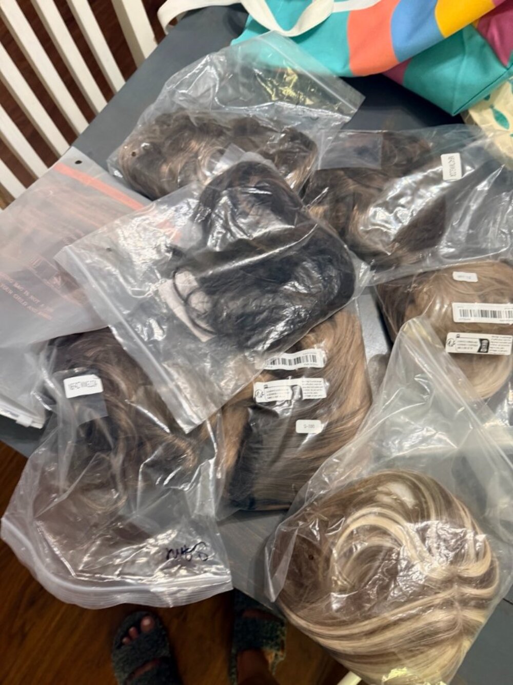 ✨ Lot of 8 Blonde Hair Toppers | New | Synthetic | Blonde with Brown Lowlights ✨
